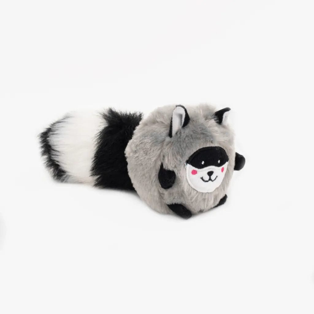 Zippy Paws Bushy Throw – Raccoon Dog Toys