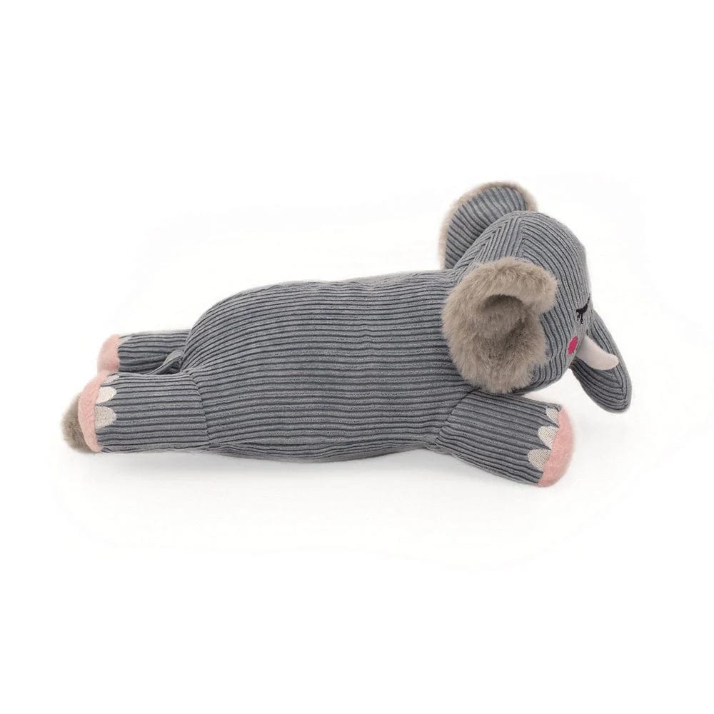 Zippy Paws Snooziez with Silent Shhhqueaker - Elephant Dog Toys