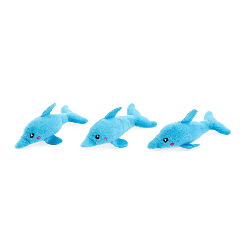 Zippy Paws Zippy Burrow® – Dolphins in Palm Tree Dog Toys