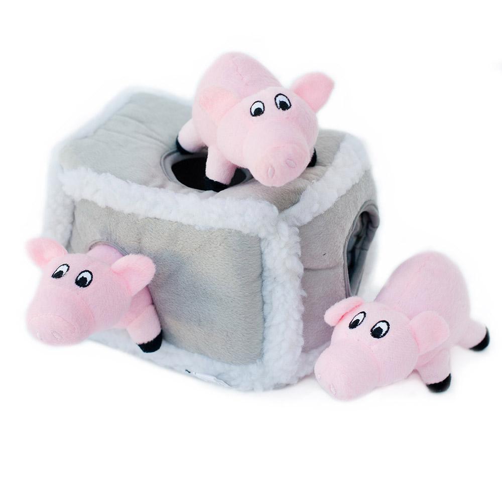 Zippy Paws Zippy Burrow - Pig Pen Dog Toys