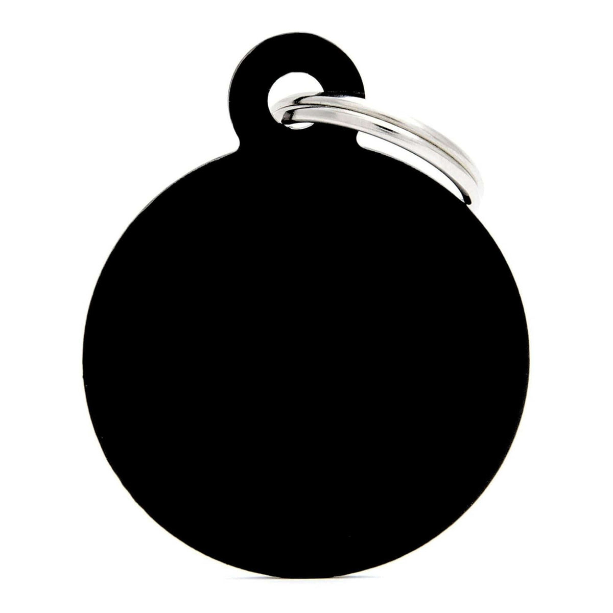 Fetching Ware Big Aluminium Black Circle Dog I.D. Tags 3F3B