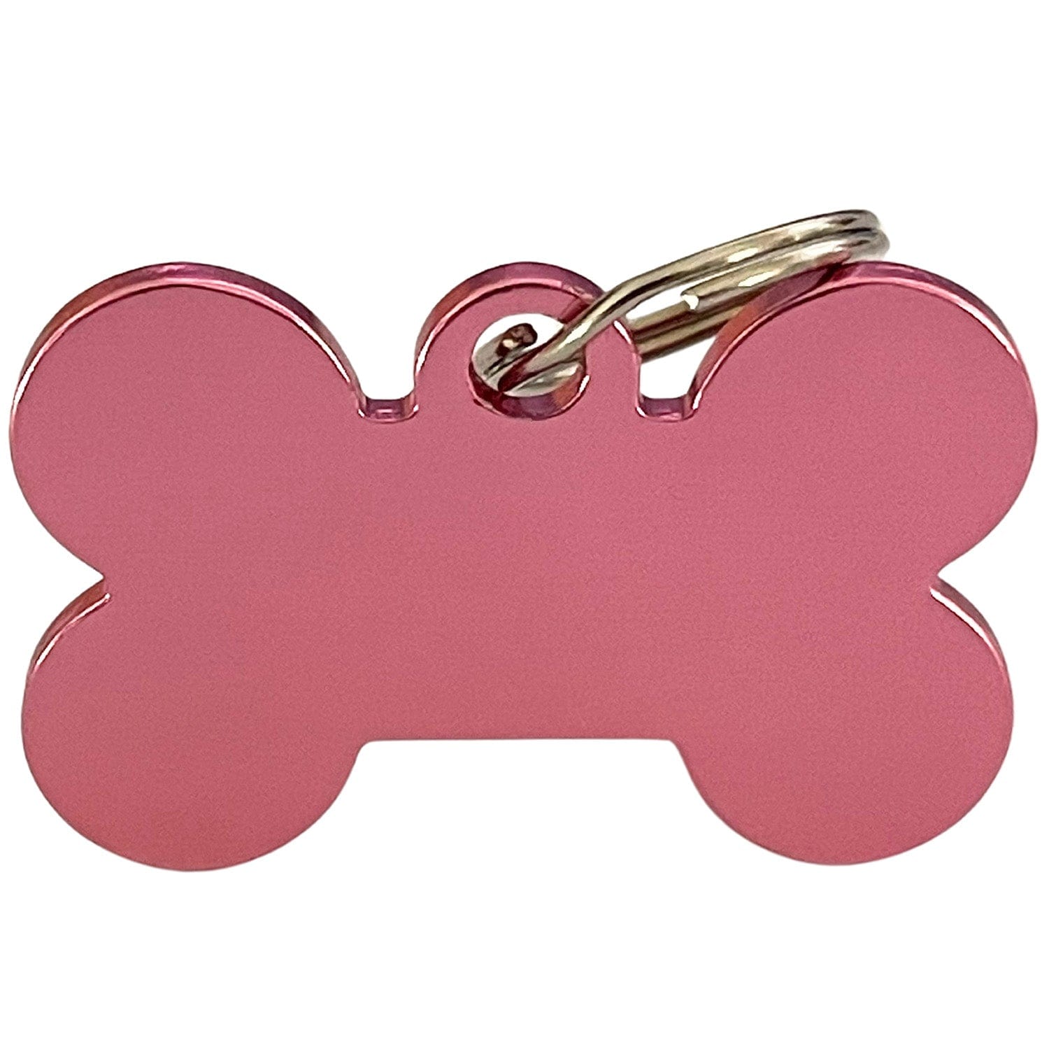 Fetching Ware Big Aluminium Pink Bone Dog I.D. Tags 3F3B