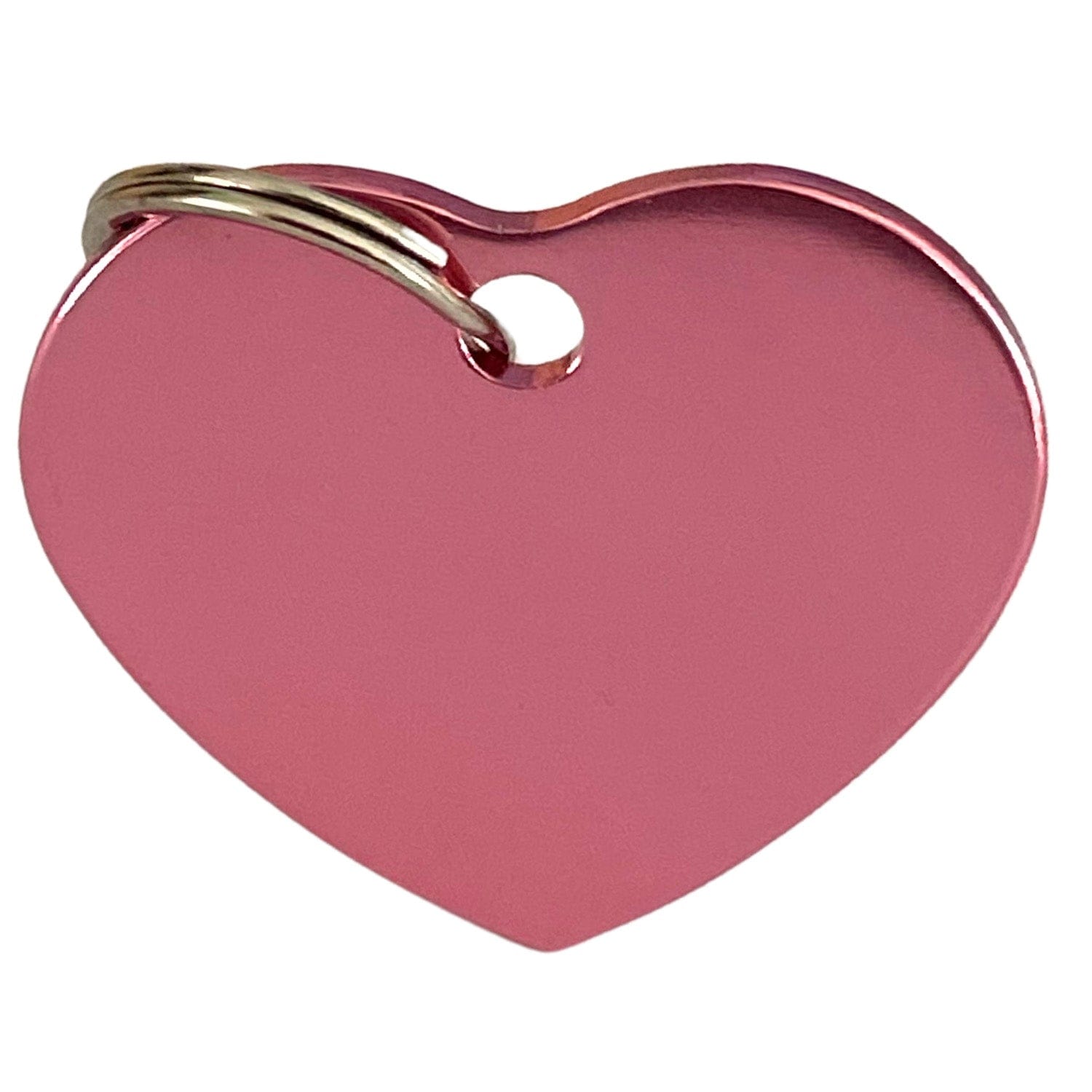 Fetching Ware Big Aluminium Pink Heart Dog I.D. Tags 3F3B