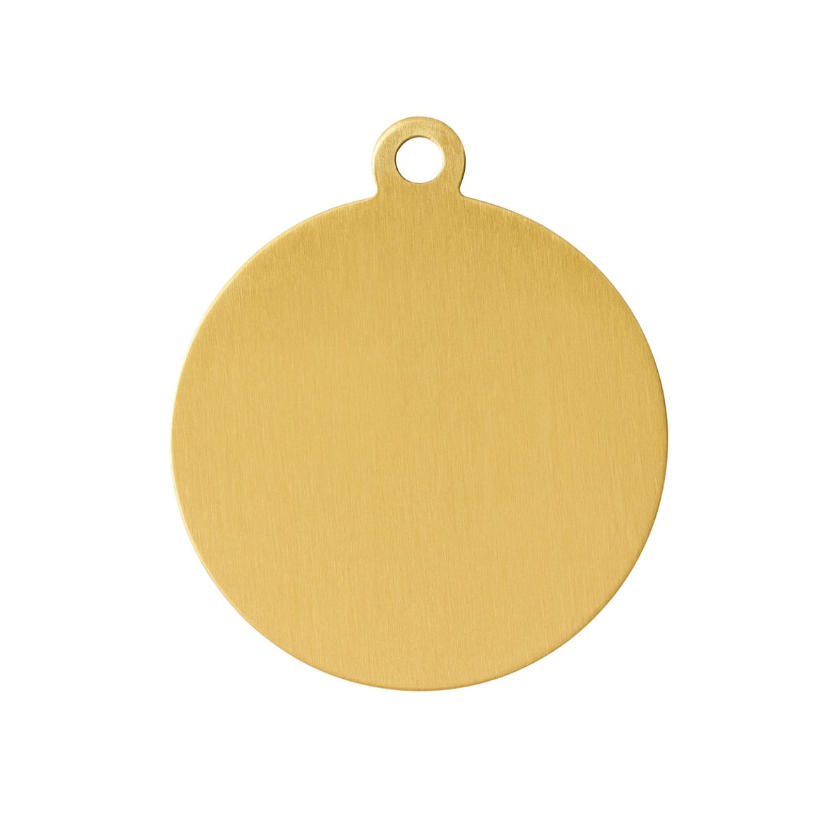 Fetching Ware Brass Circle Dog I.D. Tags 3F3B