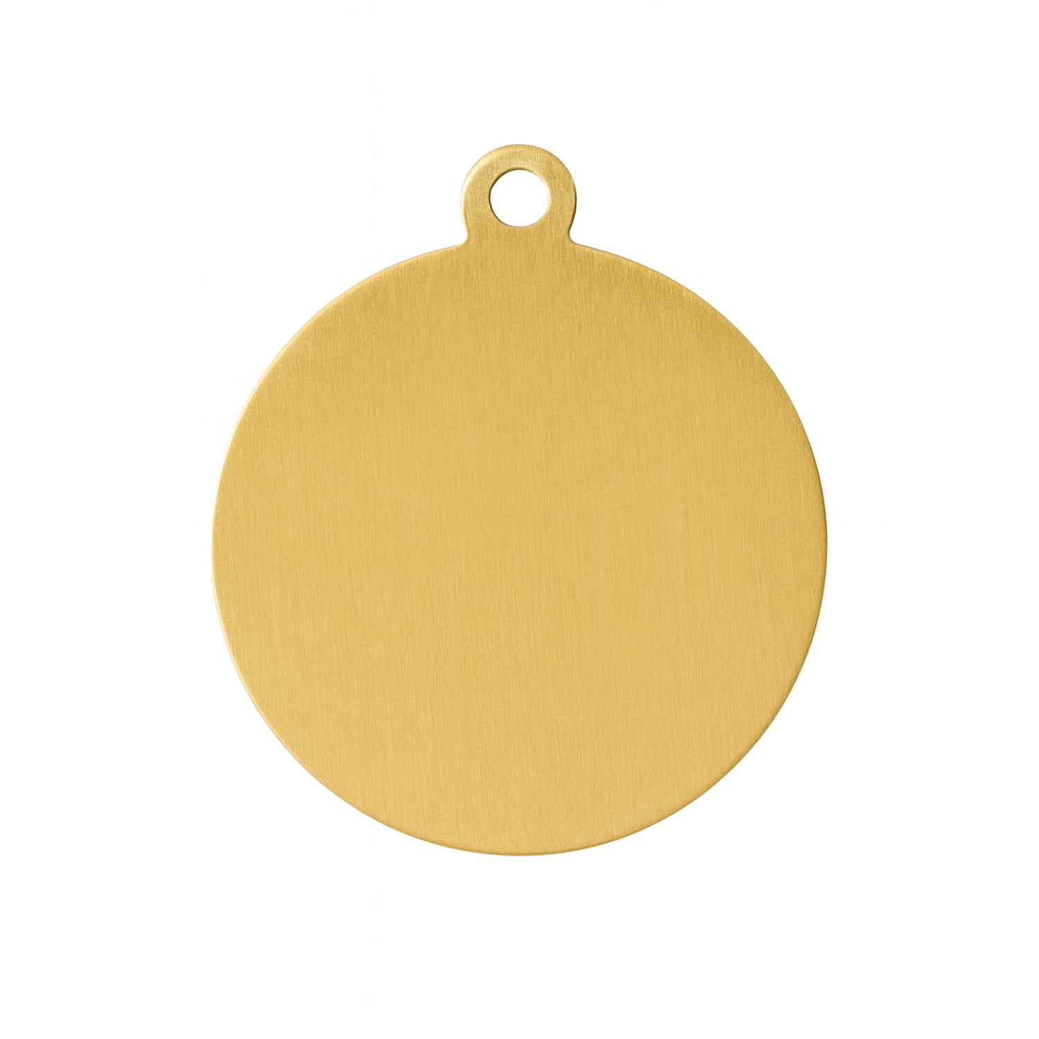 Fetching Ware Brass Circle Dog I.D. Tags 3F3B