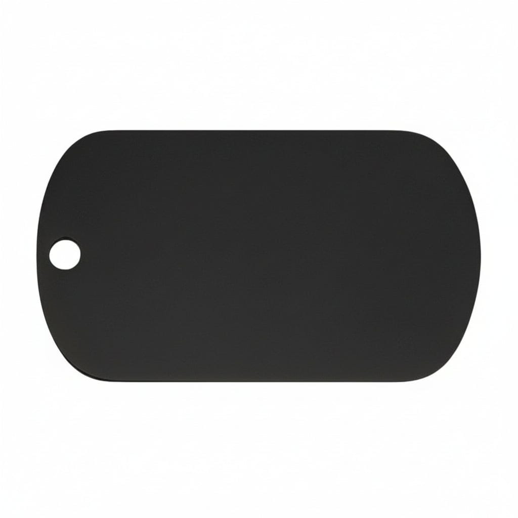 Fetching Ware Large Black Stainless Steel Military Dog I.D. Tags 3F3B