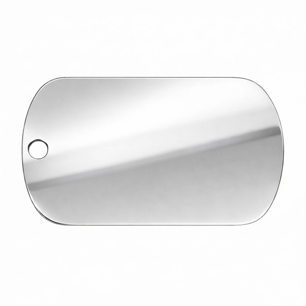 Fetching Ware Large Silver Stainless Steel Military Dog I.D. Tags 3F3B