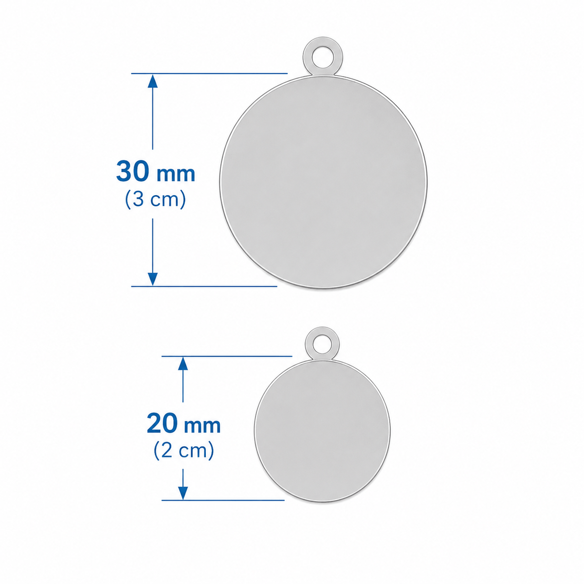 Fetching Ware Mini - Purple Heart in Stainless Steel With Enamel Dog I.D. Tags - 2B Mini