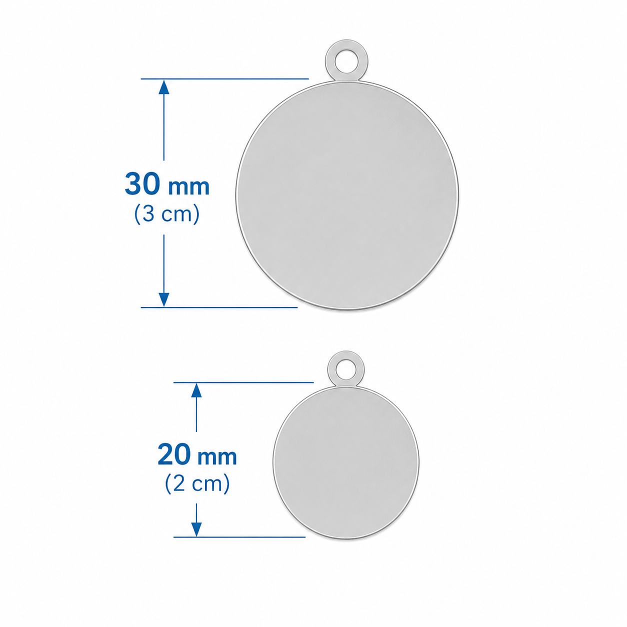 Fetching Ware Mini - Purple Heart in Stainless Steel With Enamel Dog I.D. Tags - 2B Mini