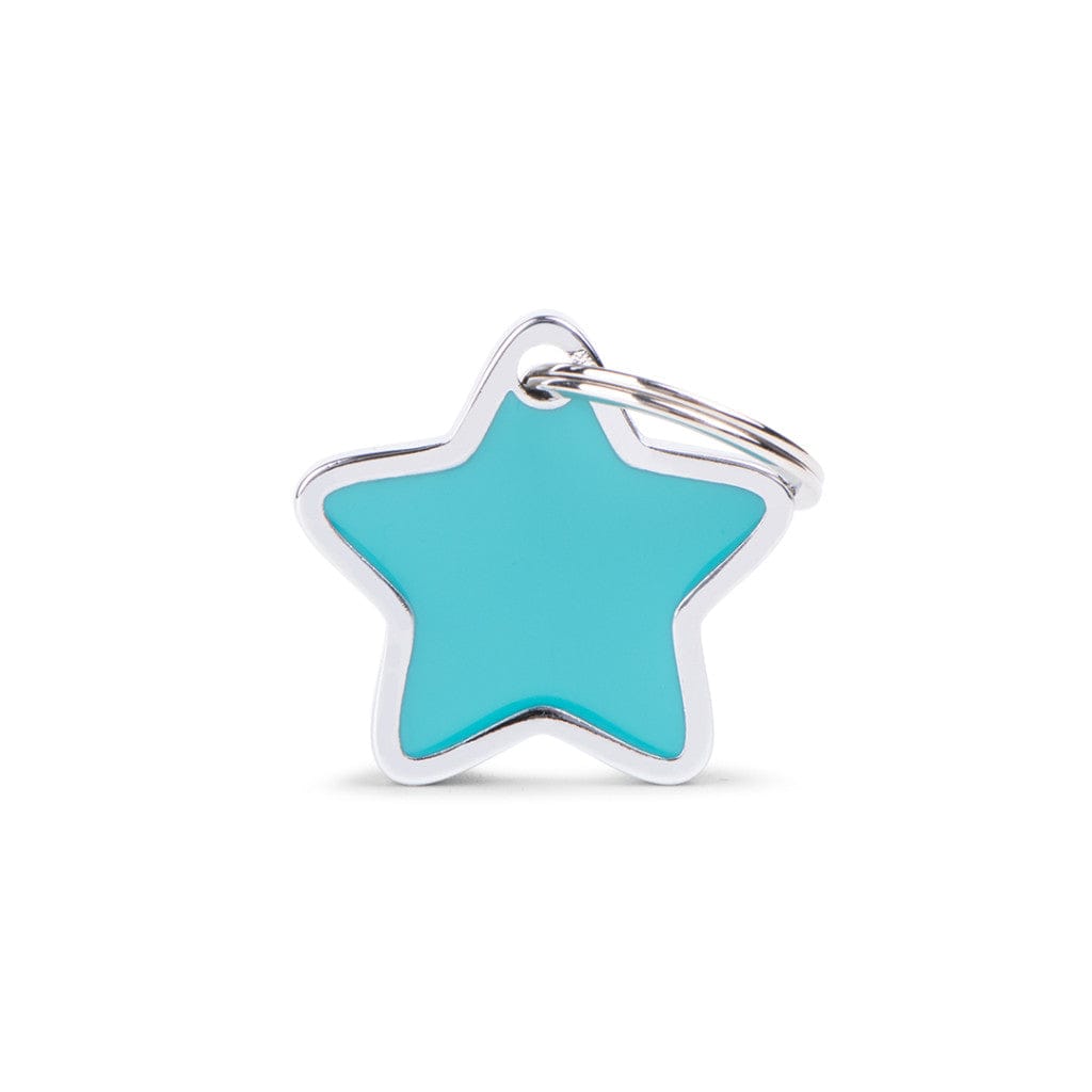 My Family Star Blue Dog I.D. Tags - 2B