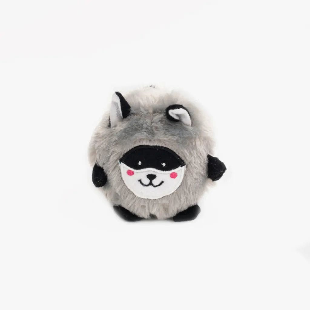 Zippy Paws Bushy Throw – Raccoon Dog Toys