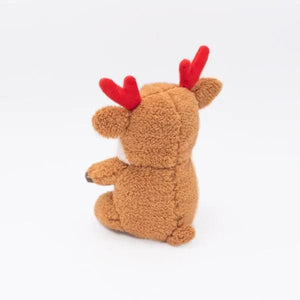 Zippy Paws Holiday Cheeky Chumz - Reindeer Dog Toys