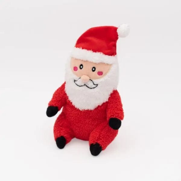 Zippy Paws Holiday Cheeky Chumz - Santa Dog Toys