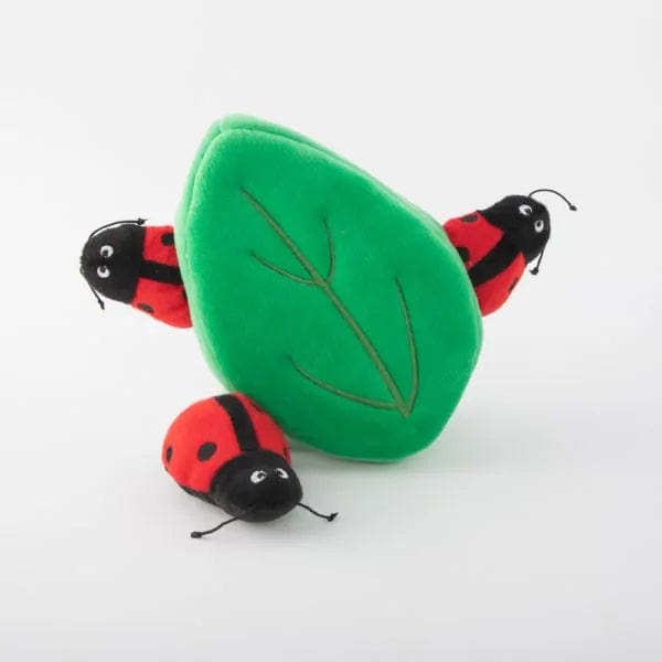 Zippy Paws Zippy Burrow™ - Ladybugs in Leaf Dog Toys