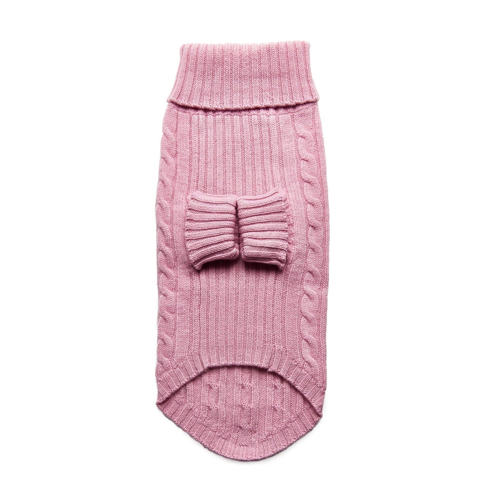 Fetching Ware 100% Pink Merino Wool Turtleneck Dog Jumper