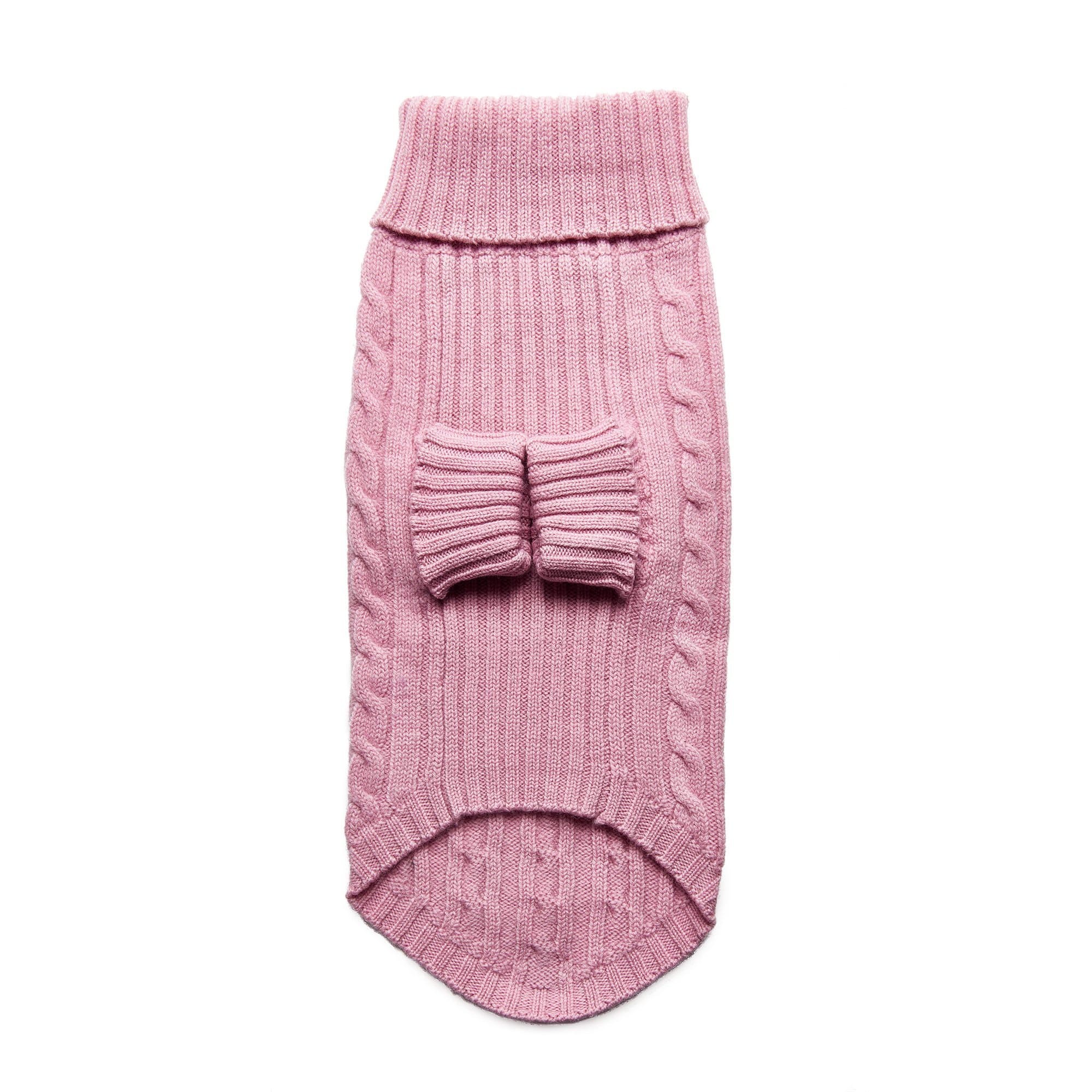 Fetching Ware 100% Pink Merino Wool Turtleneck Dog Jumper