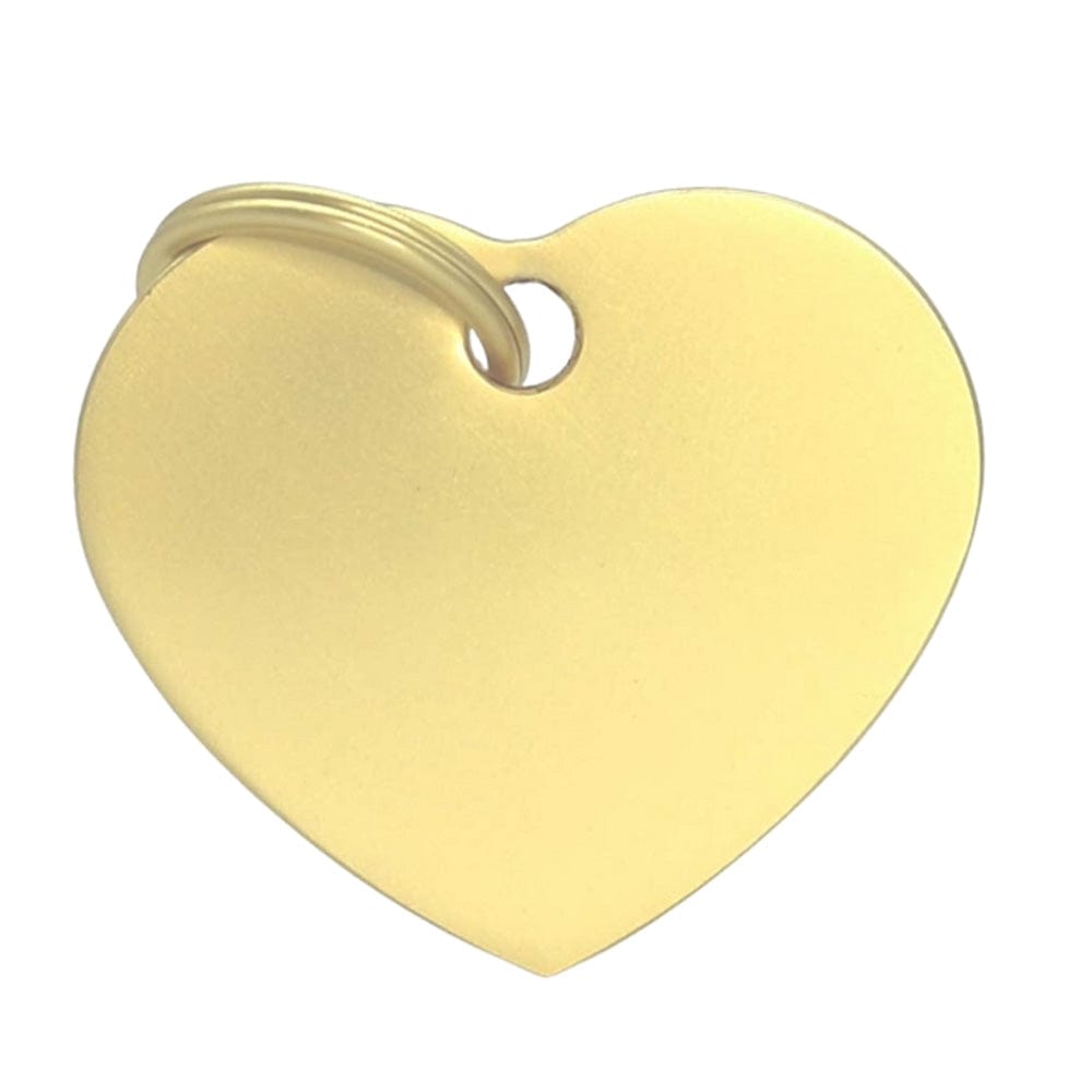 Fetching Ware Big Gold Heart Dog I.D. Tags 3F3B