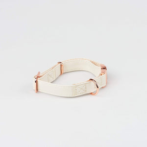 Fetching Ware Brayden in Rose Gold Dog Collars in White side view