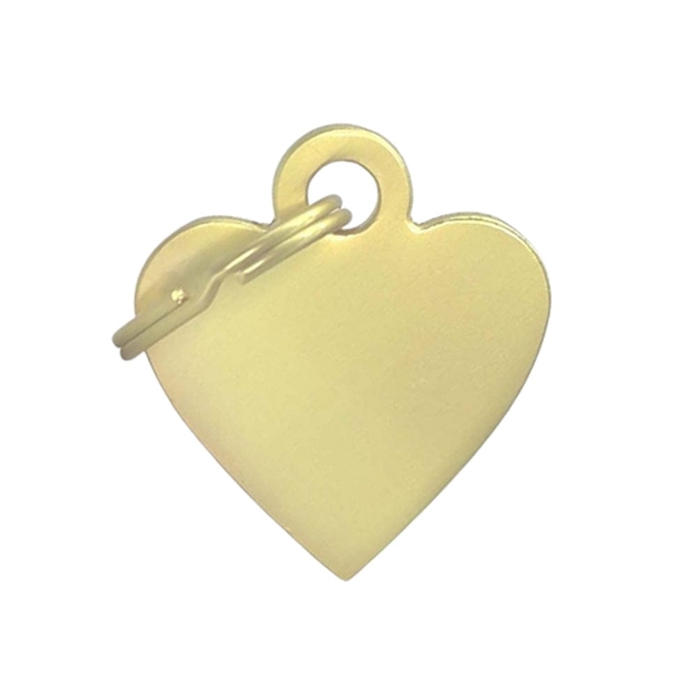 Fetching Ware Small Gold Heart Dog I.D. Tags 2F2B