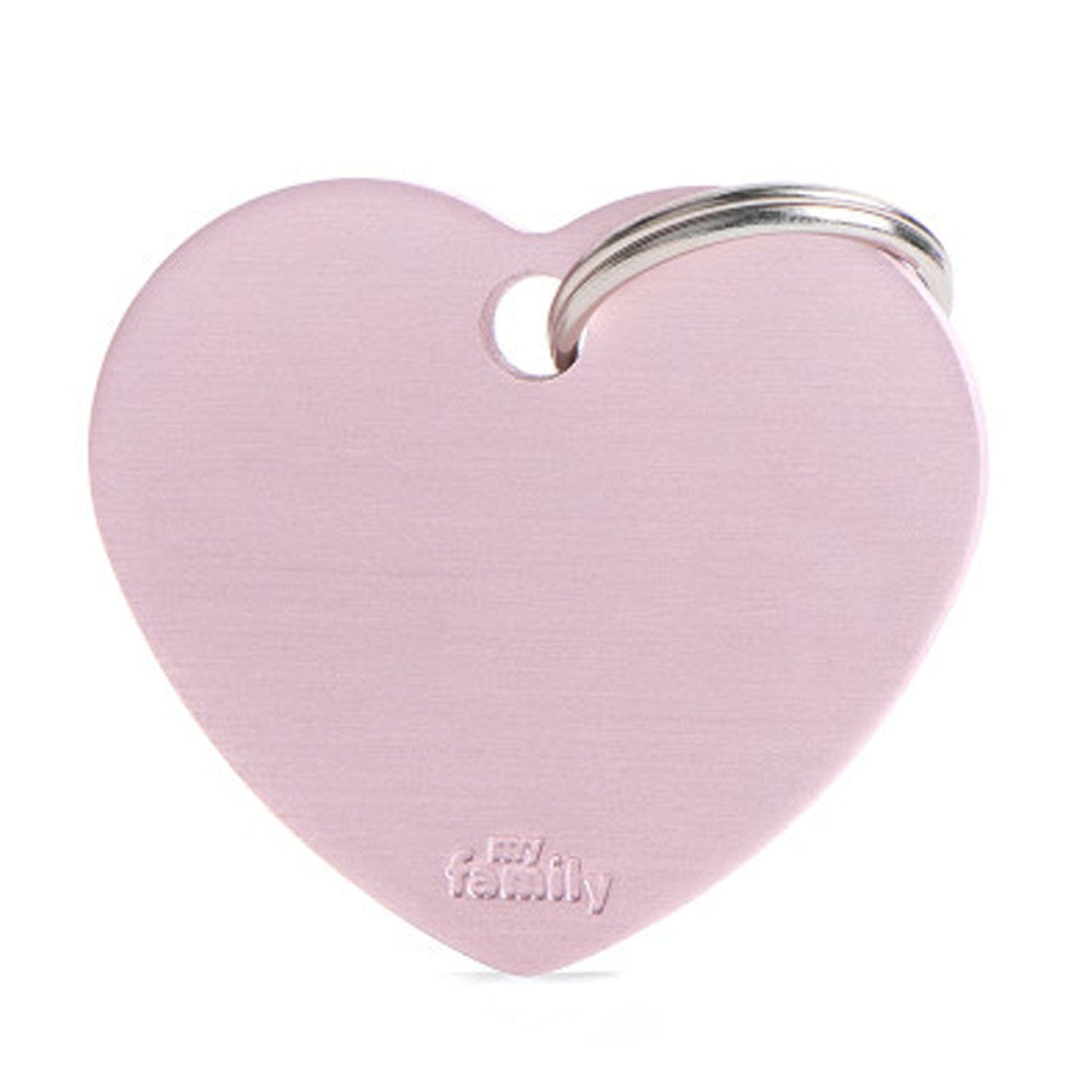 Pink Heart Dog Tags