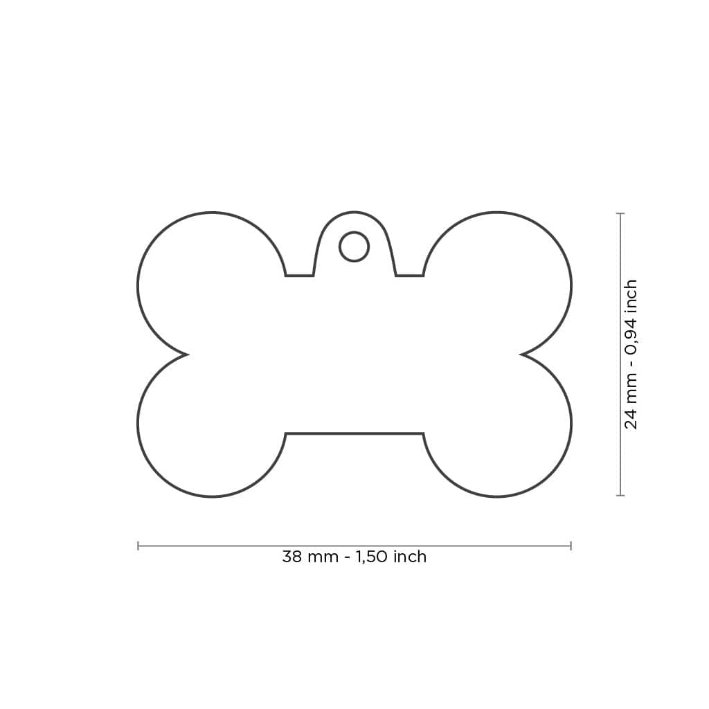 My Family Camouflage Blue Bone Dog I.D. Tags - 3B