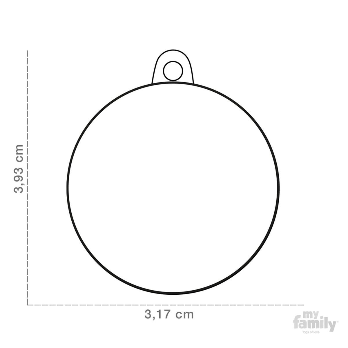 My Family Charms Rock Pet I.D. TAG