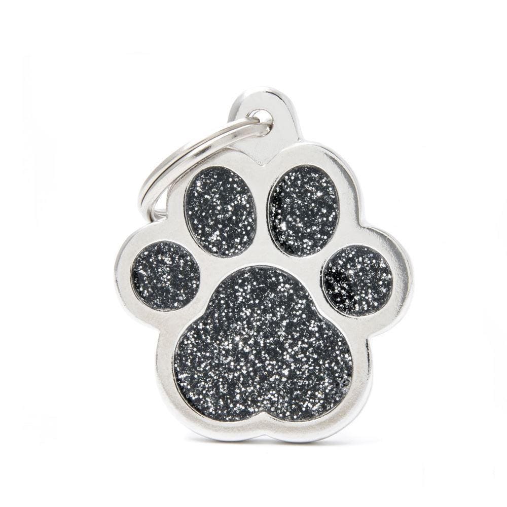 My Family Shine Black Big Paw Dog I.D. Tags - 3B