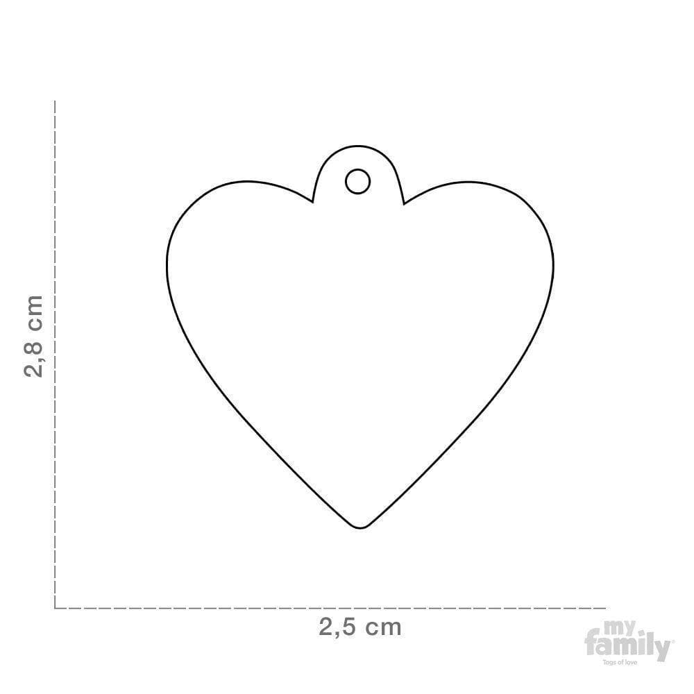 Pet ID Tag Shine Black Small Heart Dog Tag Fetching Ware
