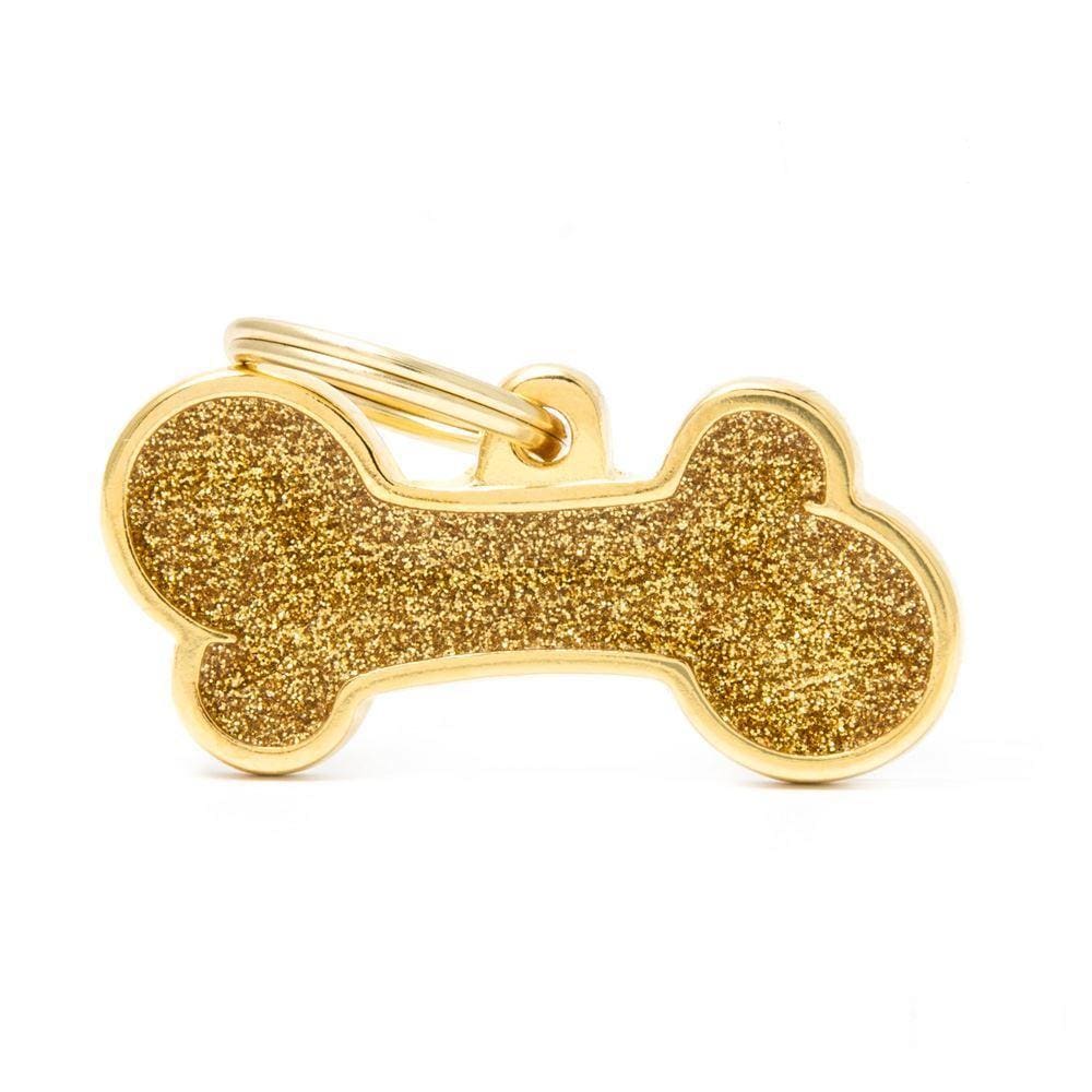 My Family Shine Gold Big Bone Dog I.D. Tags - 2B