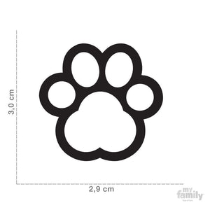 My Family Shine Grey Big Paw Dog I.D. Tags - 3B
