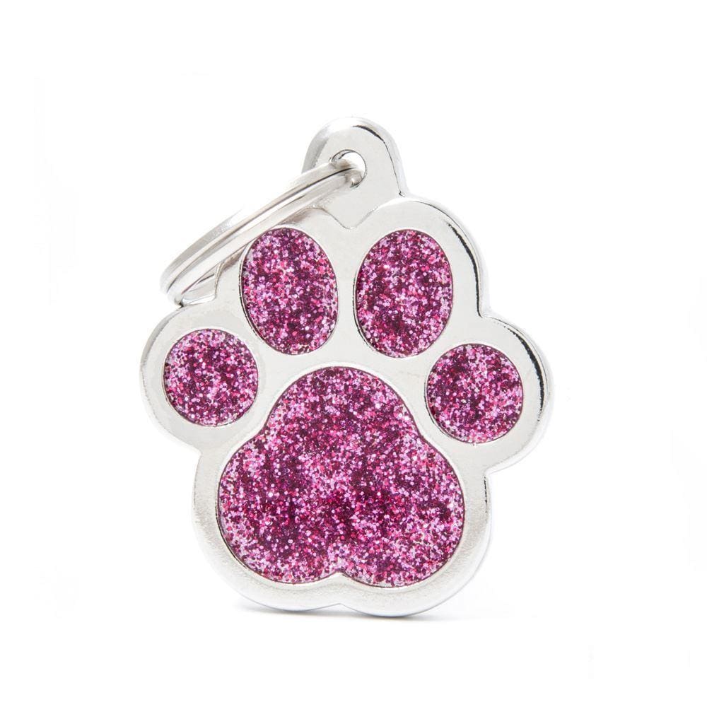 My Family Shine Pink Big Paw Dog I.D. Tags - 3B