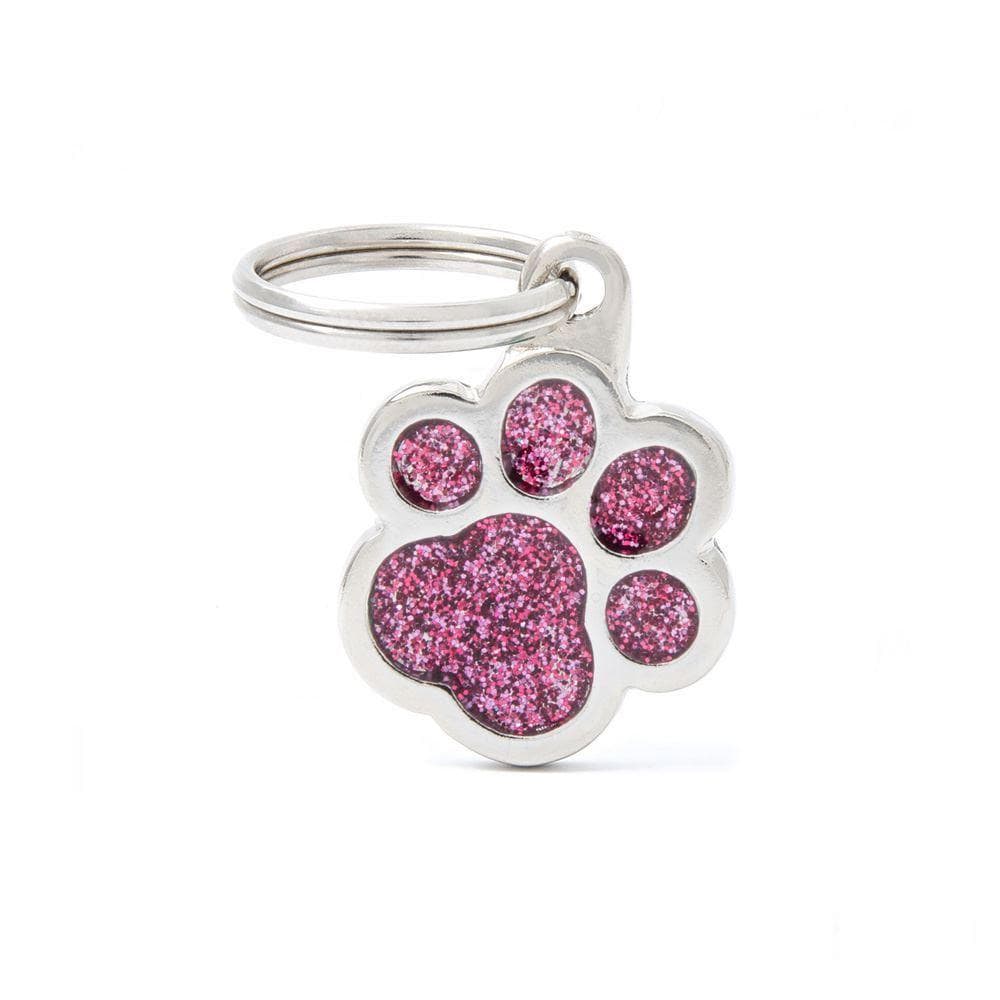 My Family Shine Pink Small Paw Dog I.D. Tags - 2B