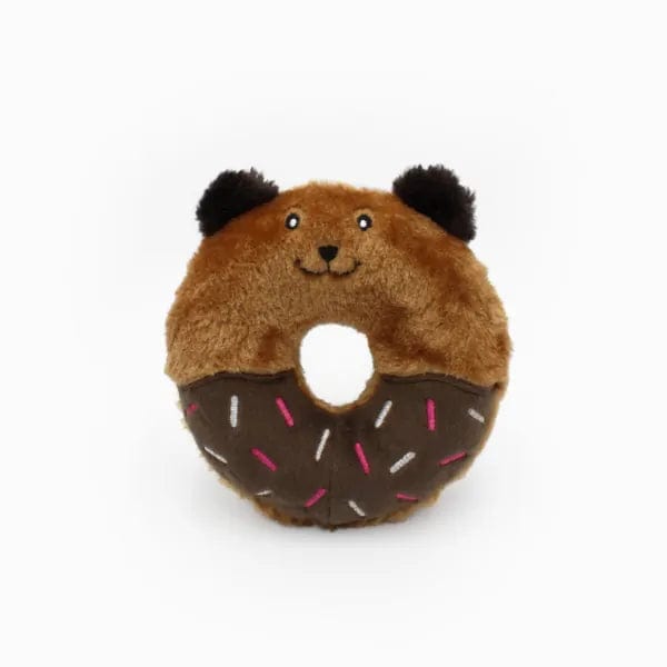 Zippy Paws Donutz Buddies - Bear Dog Toys