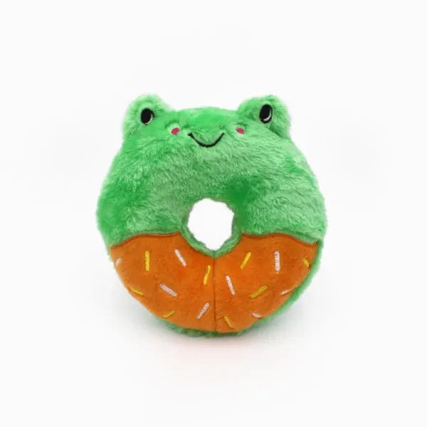 Zippy Paws Donutz Buddies - Frog Dog Toys