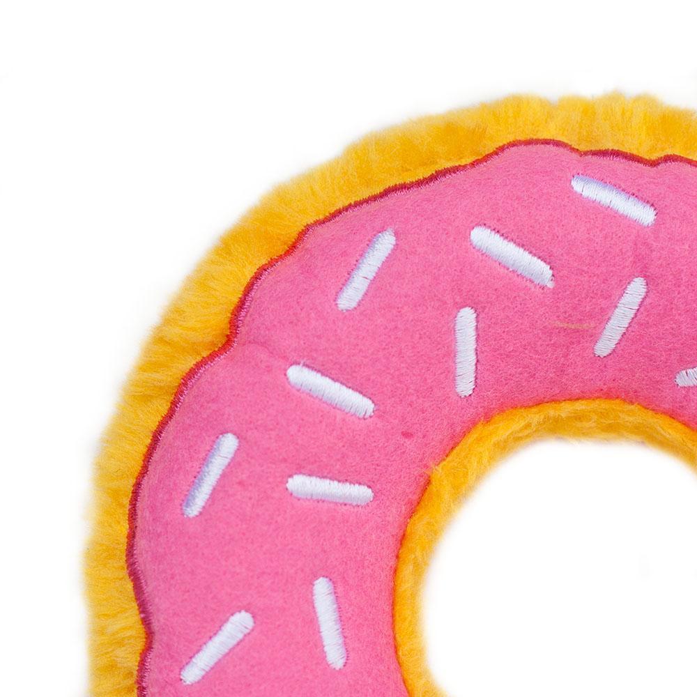 Zippy Paws Donutz - Strawberry Dog Toys