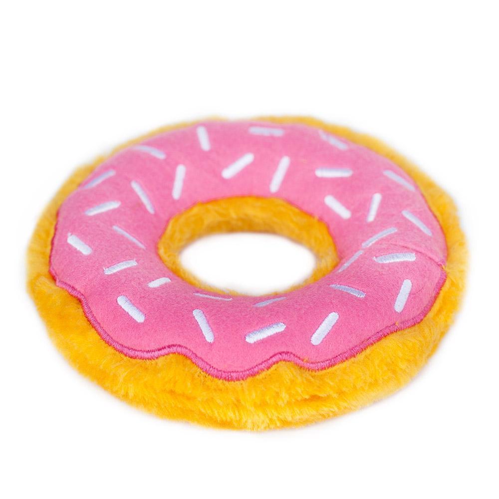 Zippy Paws Donutz - Strawberry Dog Toys