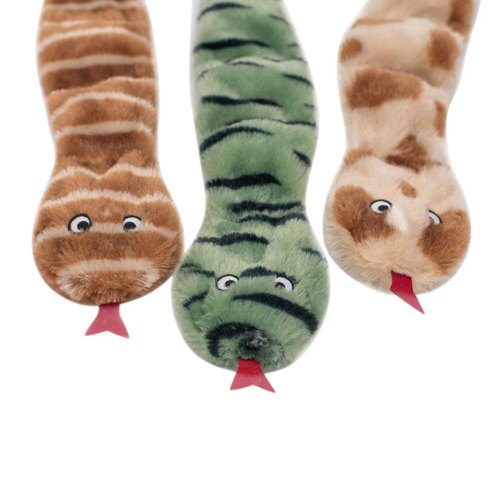 Zippy Paws Skinny Peltz 3-Pack Large Desert Snakes Dog Toys